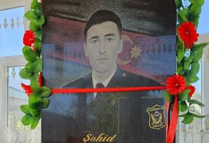 Gədəbəydə şəhid Bəybala Əliyevin məzarı ziyarət edilib FOTOLAR
