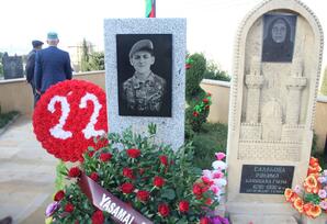 Şəhid Elvin Salahovun əziz xatirəsi yad olunub FOTOLAR