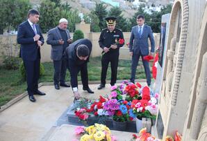Şəhid Elvin Salahovun əziz xatirəsi yad olunub FOTOLAR
