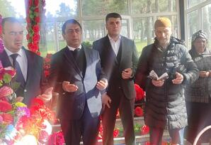 Gədəbəydə şəhid Elvin Mustafayevin məzarı ziyarət edilib FOTOLAR