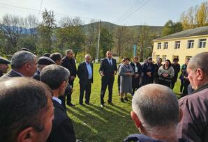 Gədəbəydə partiya fəalları ilə görüşlər keçirilir FOTOLAR