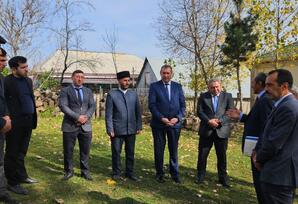 Şahdağ kəndində şəhid Rafiz Hüseynovun məzarı ziyarət edilib FOTOLAR