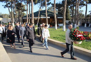 Şəhid Rövşən Nurzadənin əziz xatirəsi yad olunub FOTOLAR
