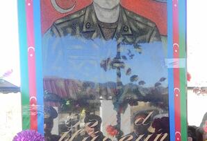 Gədəbəydə şəhid  Rzayev Hüseyn Aslan oğlunun məzarı ziyarət edilib FOTOLAR