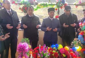 Gədəbəydə şəhid  Rzayev Hüseyn Aslan oğlunun məzarı ziyarət edilib FOTOLAR