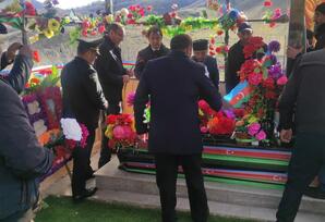 Gədəbəydə şəhid  Rzayev Hüseyn Aslan oğlunun məzarı ziyarət edilib FOTOLAR