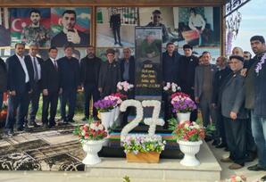 Vətən müharibəsi şəhidlərinin xatirəsi yad edildi FOTOLAR