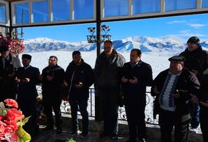 Gədəbəydə şəhid Əli Rzayevin məzarı ziyarət edilib FOTOLAR