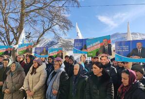 Seçkilərdə cənab İlham Əliyevə səs verəcəyik