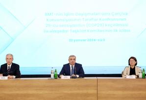 COP29 ilə əlaqədar Təşkilat Komitəsinin ilk iclası keçirilib