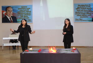Yasamal rayonunda 20 Yanvar faciəsinin il dönümünə həsr olunmuş tədbir keçirilib FOTOLAR