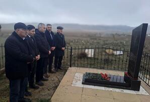 Şəhid Heybətalı Məmmədovun məzarı ziyarət olunub FOTOLAR