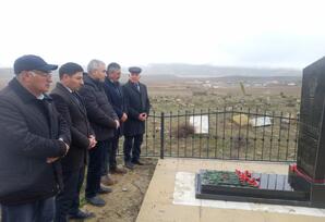 Şəhid Heybətalı Məmmədovun məzarı ziyarət olunub FOTOLAR