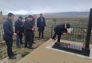 Şəhid Heybətalı Məmmədovun məzarı ziyarət olunub FOTOLAR