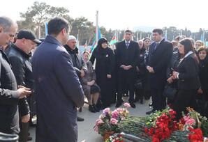 Şəhid Şəhriyar Əlibəylinin məzarı ziyarət olunub