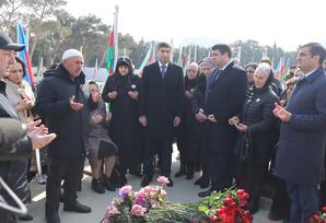 Şəhid Şəhriyar Əlibəylinin məzarı ziyarət olunub