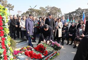 Şəhid Şəhriyar Əlibəylinin məzarı ziyarət olunub