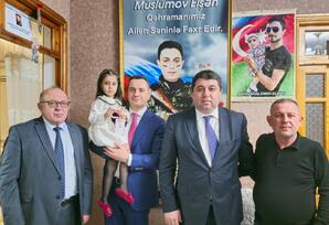 Şəhid Elşən Müslümovun ailəsi ziyarət olunub - ŞƏRH
