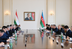 Azərbaycan və Tacikistan prezidentlərinin geniş tərkibdə görüşü keçirilib - YENİLƏNİB 2 - FOTOLAR