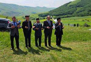 Gədəbəydə şəhid Quliyev Nofəl İlham oğlunun məzarı ziyarət edilib FOTOLAR