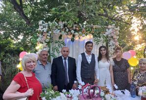 AMEA-nin alimləri Ağdaş rayonunda Vətən Müharibəsi Qazisi Ədil Ədilovun nişan mərasimində iştirak ediblər FOTOLAR