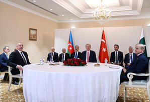 Astanada Azərbaycan, Türkiyə və Pakistan liderləri arasında üçtərəfli görüş başlayıb