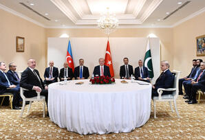 Astanada Azərbaycan, Türkiyə və Pakistan liderləri arasında üçtərəfli görüş başlayıb