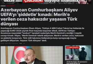 Azərbaycan Prezidentinin Türkiyə yığmasına dəstəyi qardaş ölkə mediasının diqqət mərkəzində olub - FOTOLAR 