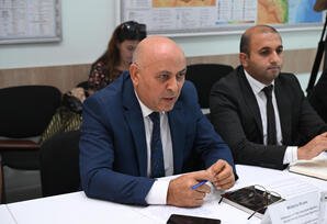 Şəkidə məktəb binası layihəsinin ekoloji qiymətləndirilməsi həyata keçirilib - FOTOLAR