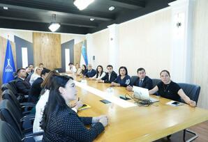 Özbəkistan İnformasiya və Kütləvi Kommunikasiya Agentliyi ilə tanışlıq olub - FOTO