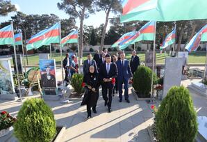 Şəhid Hüseyn Tağıyevin şəhadətinin dörüncü ildönümündə əziz xatirəsi yad olunub FOTOLAR