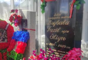 Şəhidin doğum günü məzarı ziyarət olunub ŞƏRH