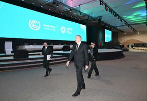 İlham Əliyev COP29-la bağlı yaradılan şəraitlə tanış olub