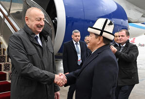 Prezident İlham Əliyev Qırğızıstanda səfərdədir
