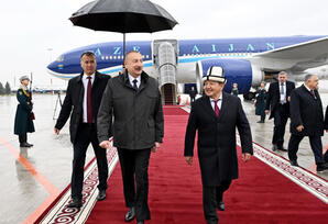 Prezident İlham Əliyev Qırğızıstanda səfərdədir