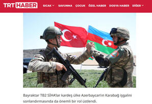 “TRT Haber” telekanalında Azərbaycanın Zəfərindən bəhs edilib - FOTOLAR 
