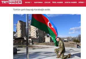 “TRT Haber” telekanalında Azərbaycanın Zəfərindən bəhs edilib - FOTOLAR 