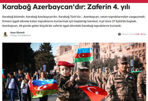 “TRT Haber” telekanalında Azərbaycanın Zəfərindən bəhs edilib - FOTOLAR 