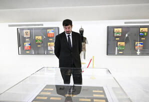 Prezident Azərbaycanın üçrəngli Bayrağını ucaldıb  - FOTOLAR