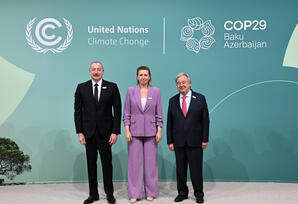 Bakıda COP29-un Liderlər Sammitinin iştirakçılarının qarşılanma mərasimi keçirilib - YENİLƏNİB - FOTOLAR