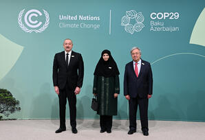 Bakıda COP29-un Liderlər Sammitinin iştirakçılarının qarşılanma mərasimi keçirilib - YENİLƏNİB - FOTOLAR