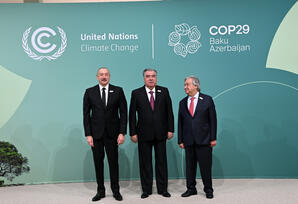 Bakıda COP29-un Liderlər Sammitinin iştirakçılarının qarşılanma mərasimi keçirilib - YENİLƏNİB - FOTOLAR