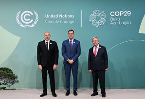 Bakıda COP29-un Liderlər Sammitinin iştirakçılarının qarşılanma mərasimi keçirilib - YENİLƏNİB - FOTOLAR