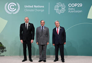 Bakıda COP29-un Liderlər Sammitinin iştirakçılarının qarşılanma mərasimi keçirilib - YENİLƏNİB - FOTOLAR