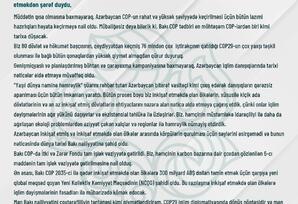 COP29 iqlim diplomatiyasında dönüş nöqtəsidir! - Azərbaycan Prezidenti