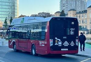 Yeni marşrut xətti üzrə avtobuslar sərnişinlərin istifadəsinə verilib - FOTOLAR