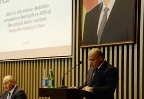 Dövlət Statistika Komitəsində geniş kollegiya iclası keçirilib
