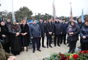 Şəhid  Mirsafa Rzayevin doğum günü münasibətilə məzarı ziyarət olunub