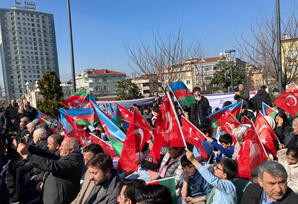 İstanbulda Xocalı abidəsi ziyarət edilib