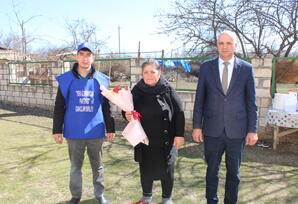 Ağstafada şəhid ailələri ziyarət olunub